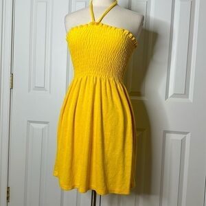 Juicy by Juicy Couture Morning Sunshine Micro Terry Smocked Dress SzM